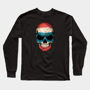 Thai Flag Skull Long Sleeve T-Shirt